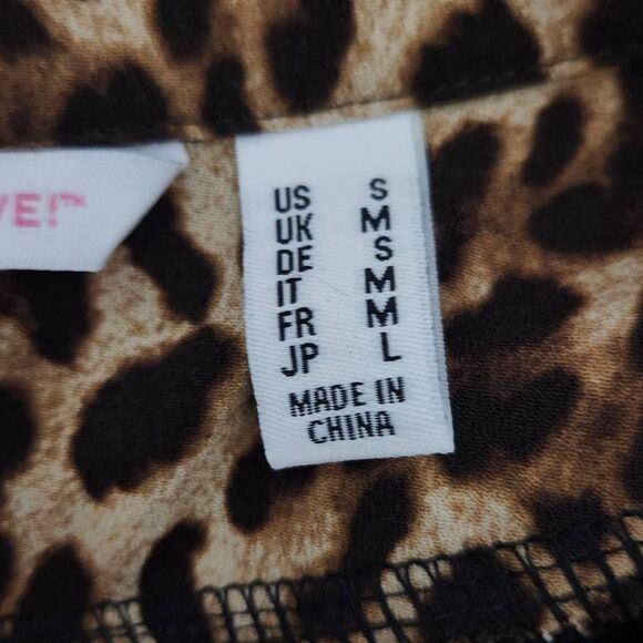 Isaac Mizrahi Black Leopard Layered Top Size Small Leopard Blouse - Picture 7 of 9